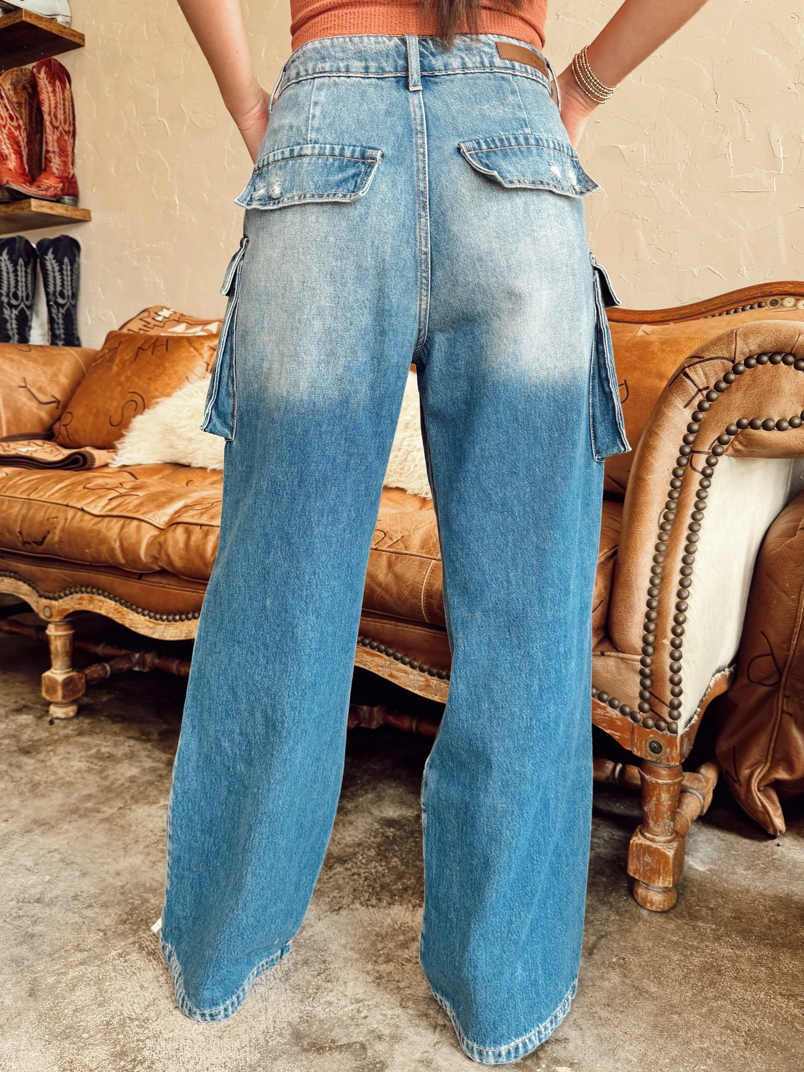 The Driskoll Denim Cargo Jeans-Size 3   7