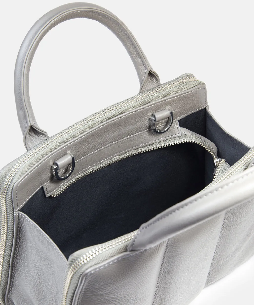 Trapeze Handbag Padded | Dark Khaki / Anthracite