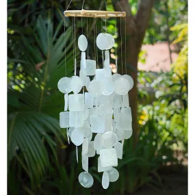 White Capiz Wind Chime, Medium