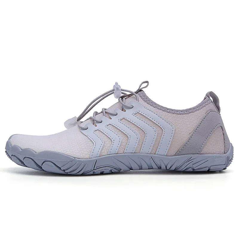 White Gray Trail V-Runner Pro - Universal Non-Slip Barefoot Shoes