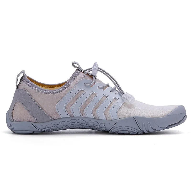 White Gray Trail V-Runner Pro - Universal Non-Slip Barefoot Shoes