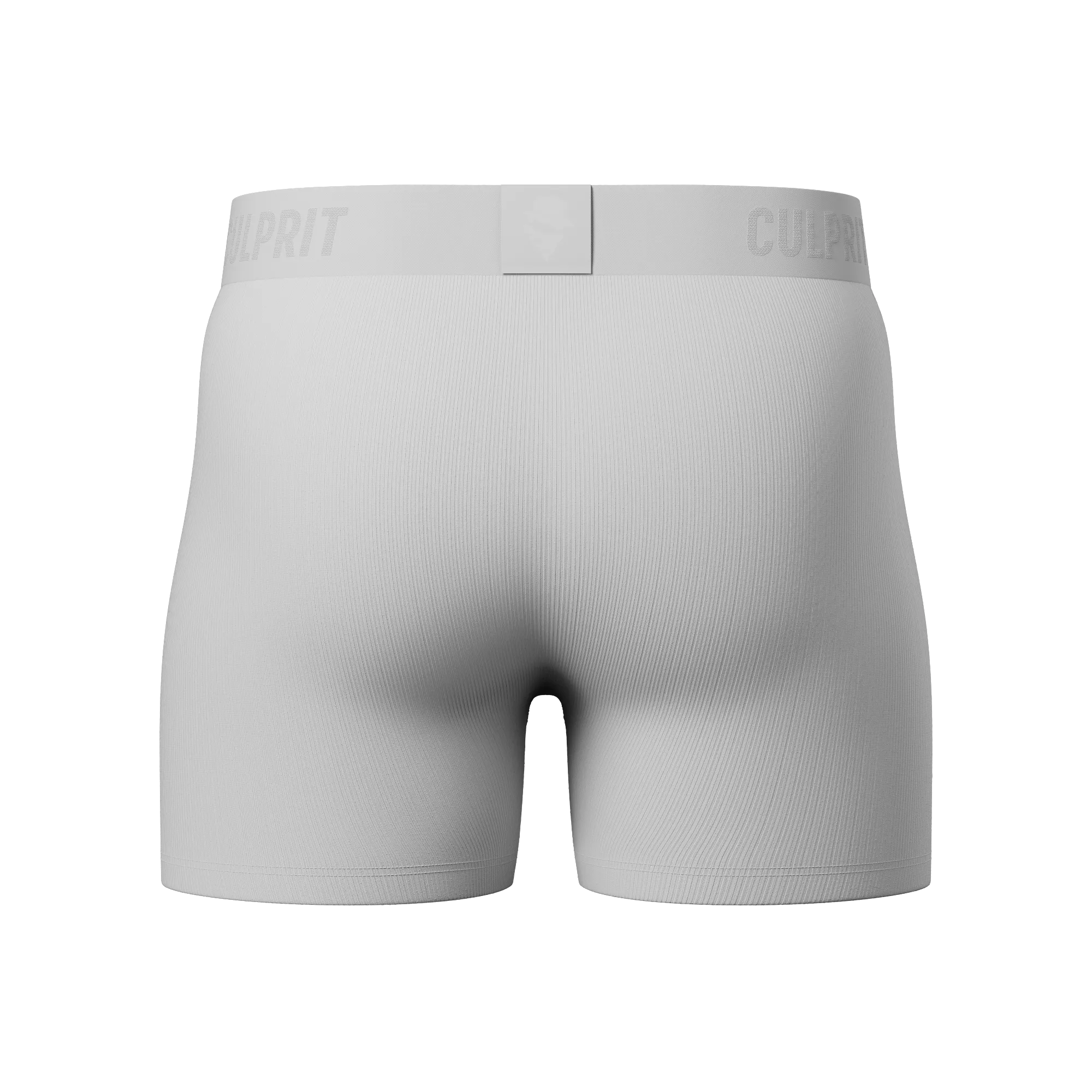 White Hot Ribbed Boxer Briefs w/ fly