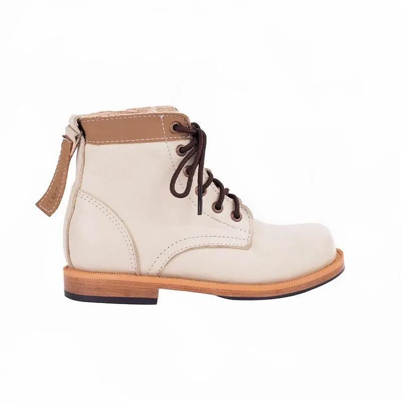 WMK22361 - Oliver Luxe Boots - Bone Beige