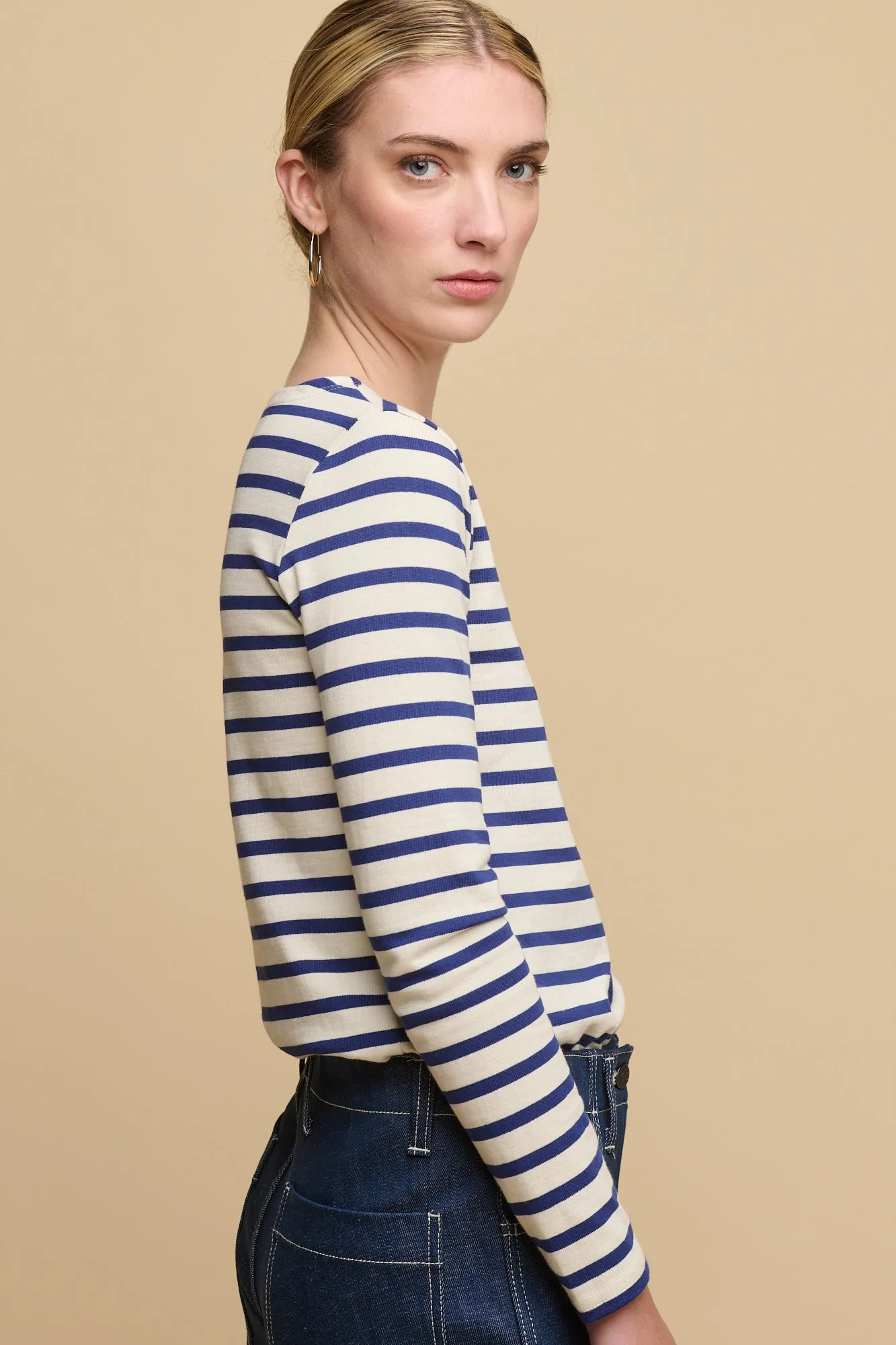 Women's Breton Ecru/Bright Blue